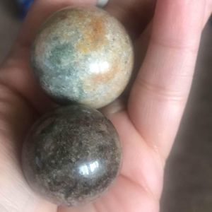 Garden quartz spheres $18 each
